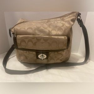 Coach Signature “Park” Duffle (Khaki & Brown)